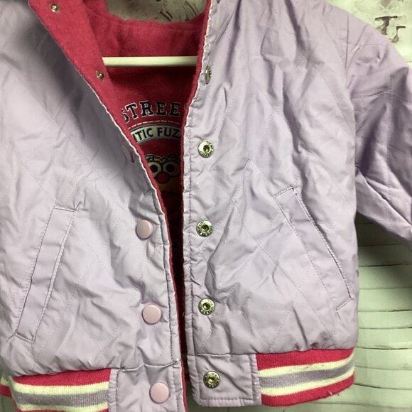 Vintage Y2K Sesame Street Soccer Varsity Jacket Snap Front 5T - Picture 8 of 16